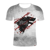HZIJUE 3d Print T-shirt Iron Throne