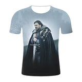 HZIJUE 3d Print T-shirt Iron Throne