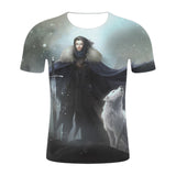 HZIJUE 3d Print T-shirt Iron Throne