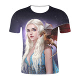 HZIJUE 3d Print T-shirt Iron Throne