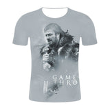 HZIJUE 3d Print T-shirt Iron Throne