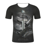 HZIJUE 3d Print T-shirt Iron Throne