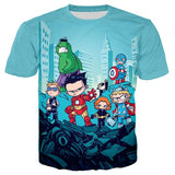baby boy cartoon tees Marvel